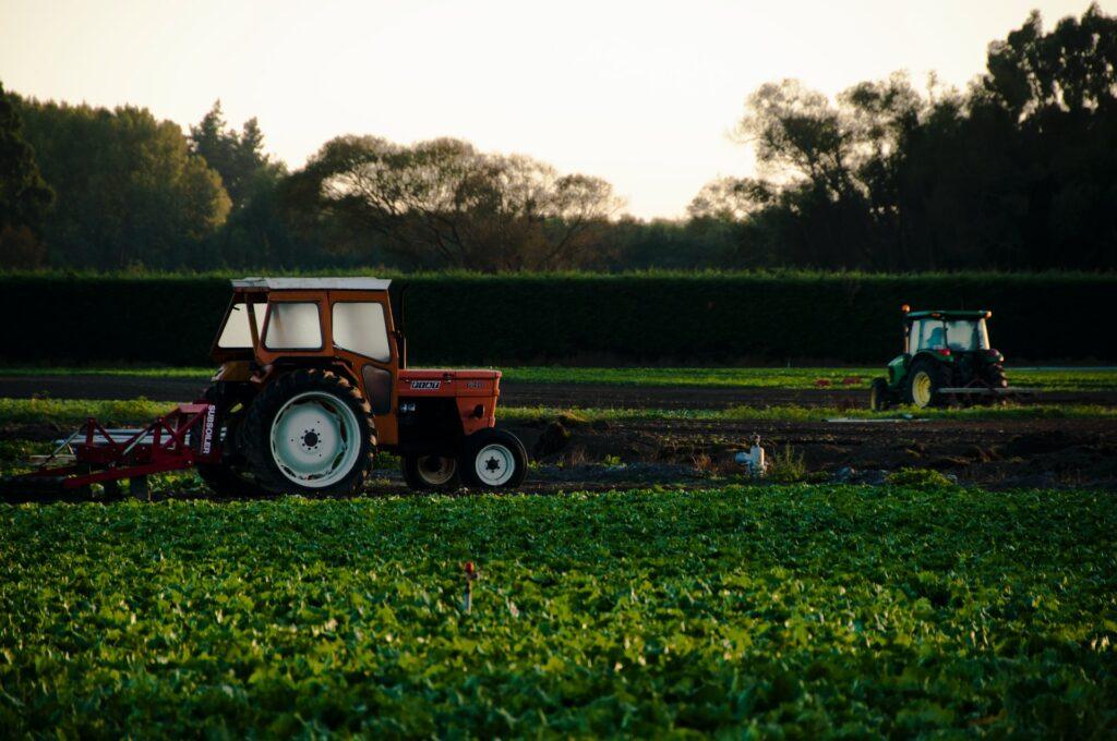 Landwirt bei der Arbeit