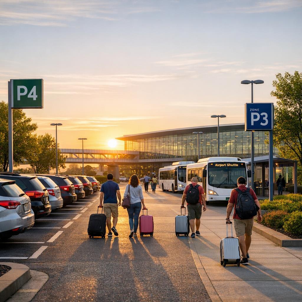 Günstig parken Flughafen Nürnberg mit Shuttlebus zum Terminal